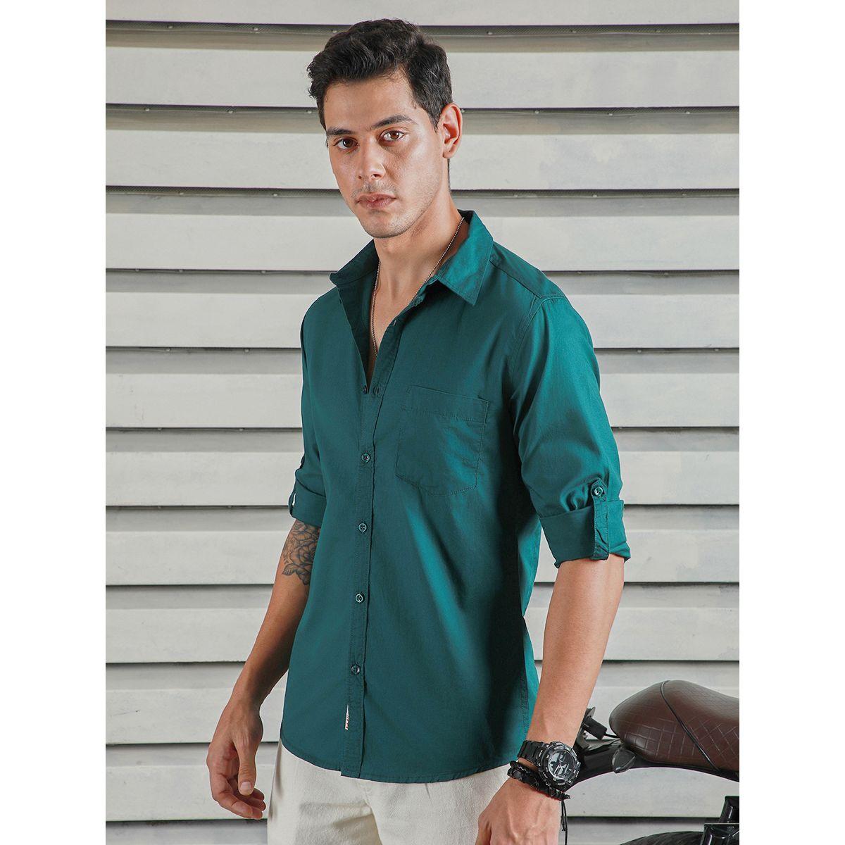 High Star X Styli  Classic Roll-Up Sleeves Casual Shirt-men-clothing-shirts-image-1