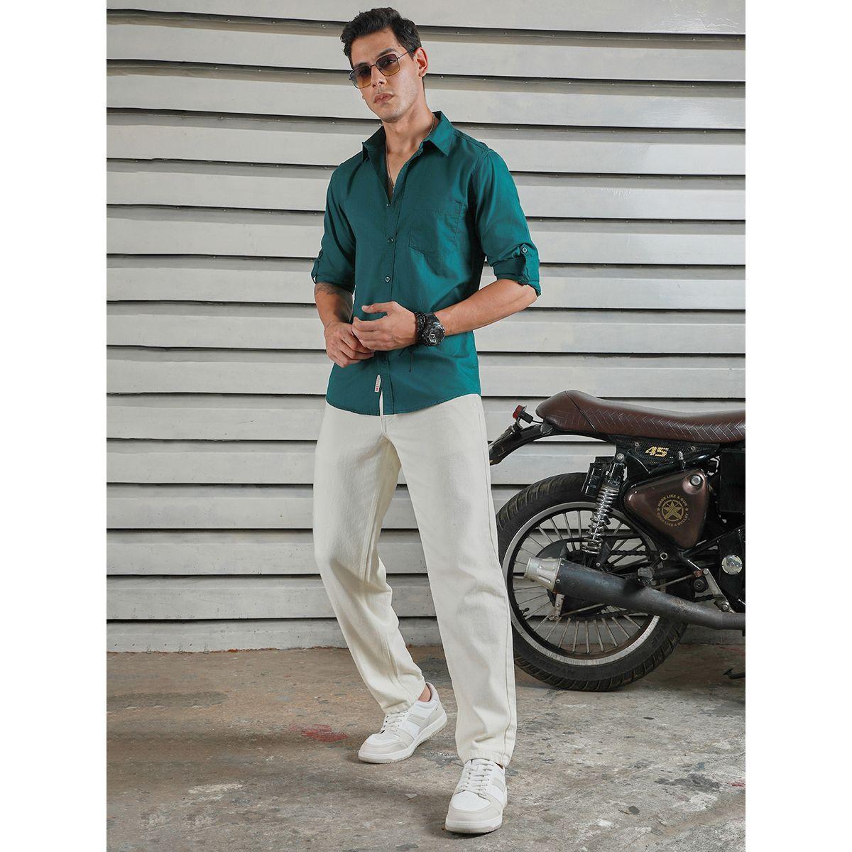 High Star X Styli  Classic Roll-Up Sleeves Casual Shirt-men-clothing-shirts-image-4