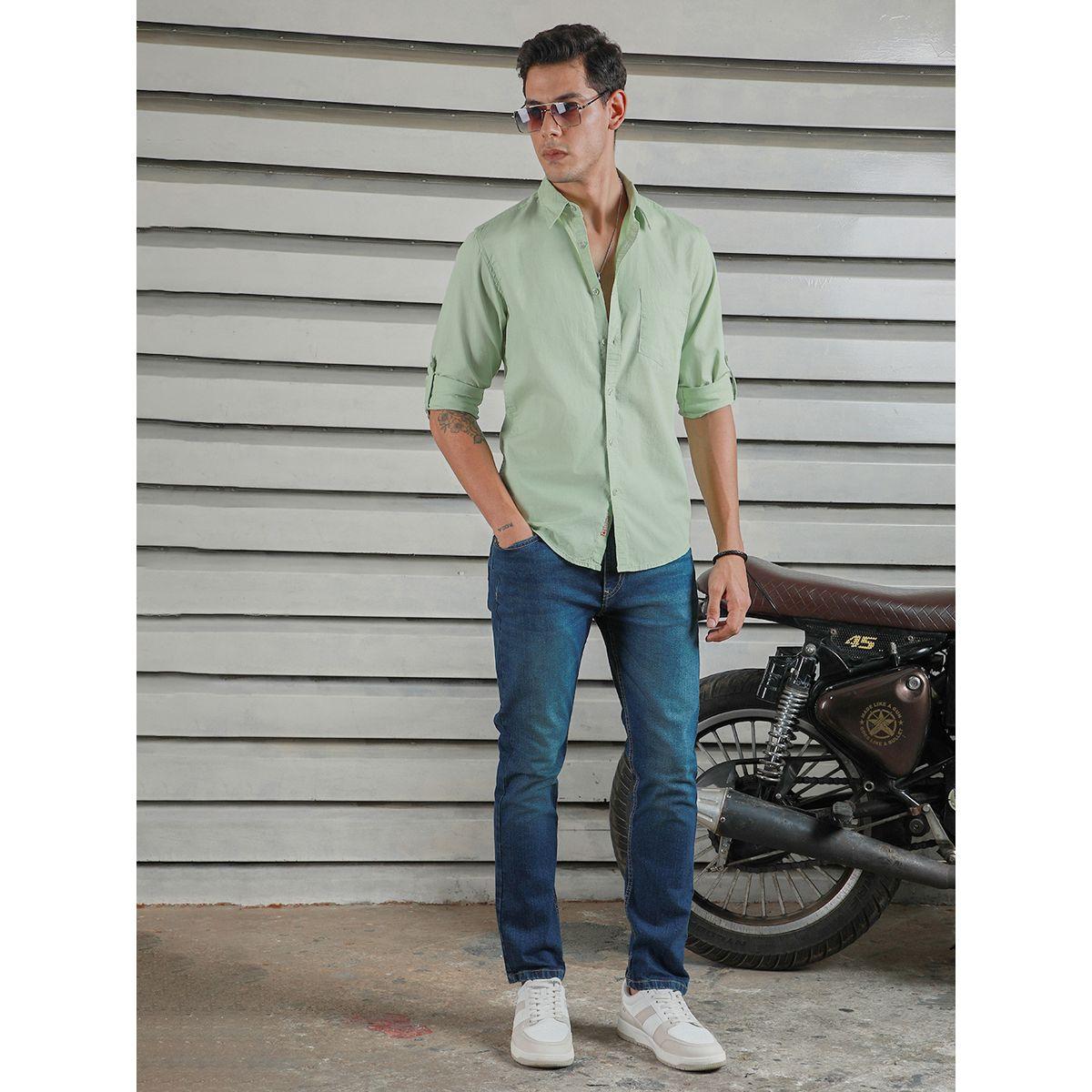 High Star X Styli  Classic Roll-Up Sleeves Casual Shirt-men-clothing-shirts-image-4