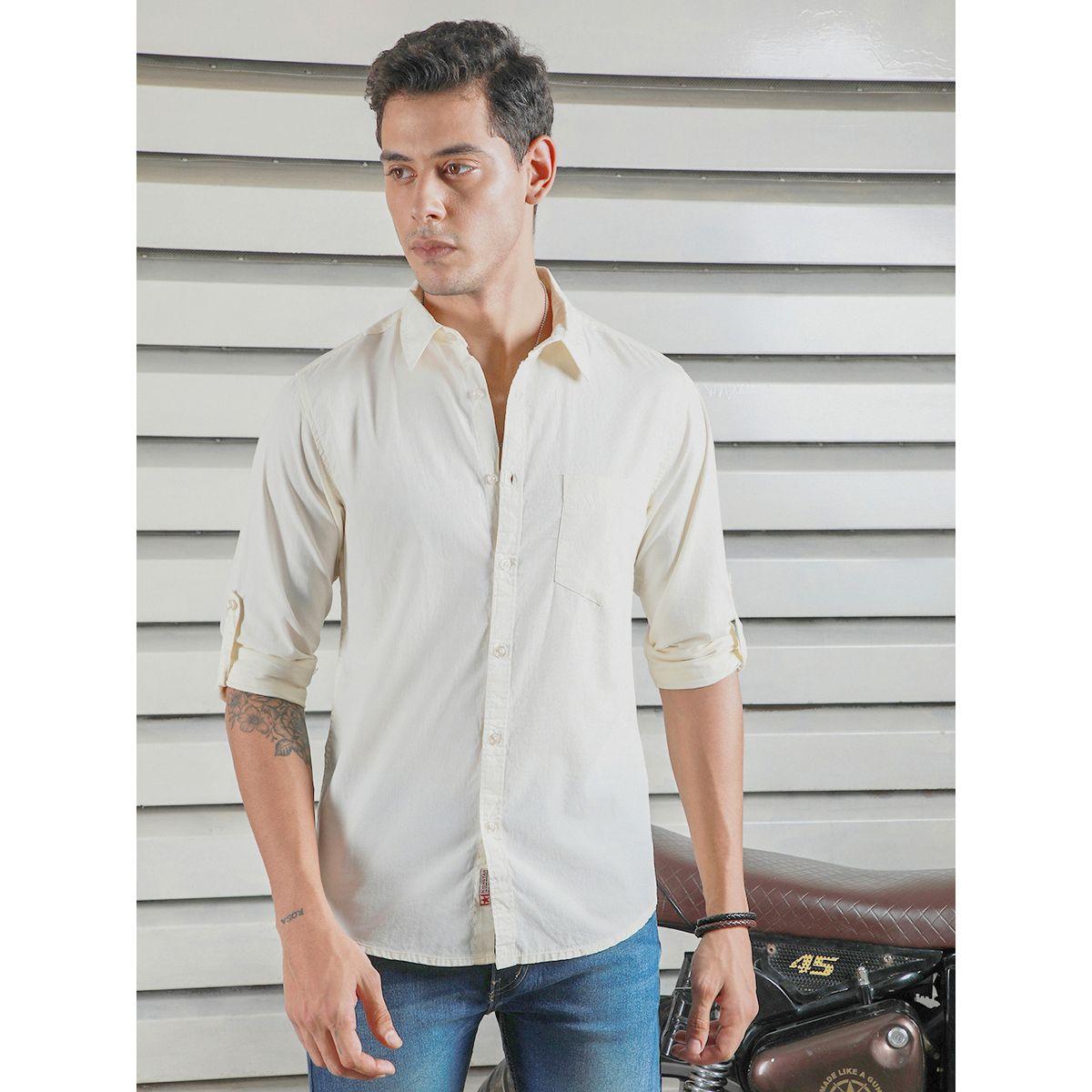 قميص كلاسيك بياقة سبريد وأكمام طويلة هاي ستار × ستايلي-men-clothing-shirts-image-1