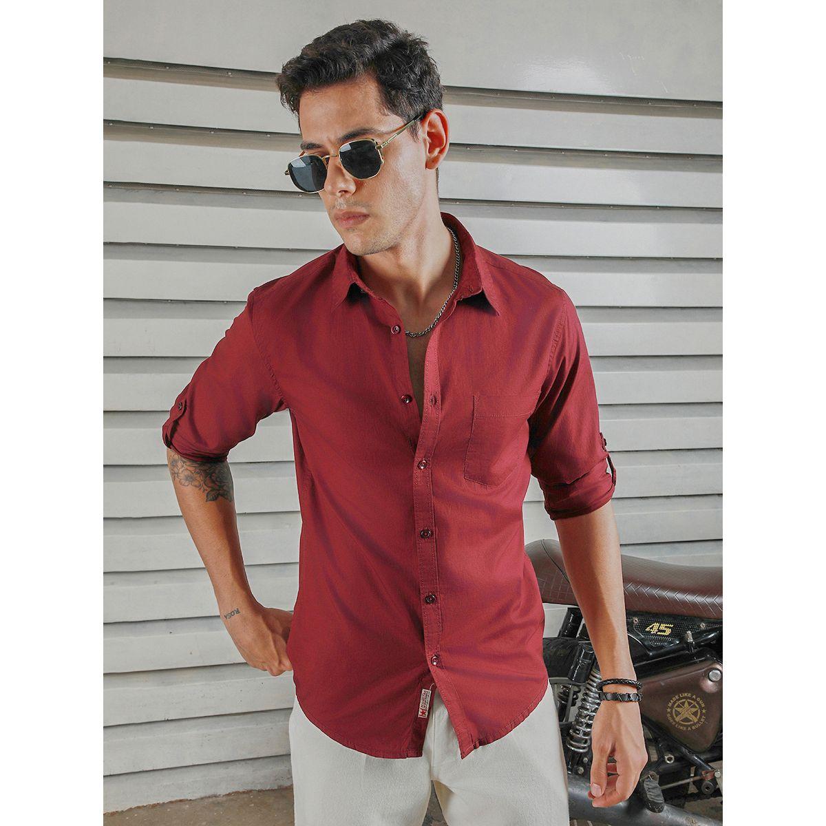 قميص كلاسيك بياقة سبريد وأكمام طويلة هاي ستار × ستايلي-men-clothing-shirts-image-1