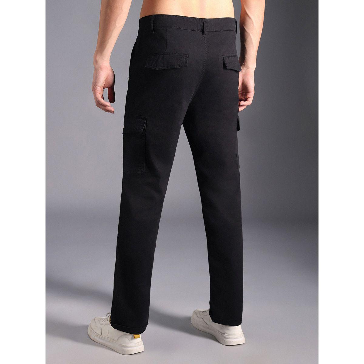 بنطال كارجو بأرجل مستقيمة وخصر متوسط هاي ستار × ستايلي-men-clothing-bottoms-trousersandchinos-trousers-image-2