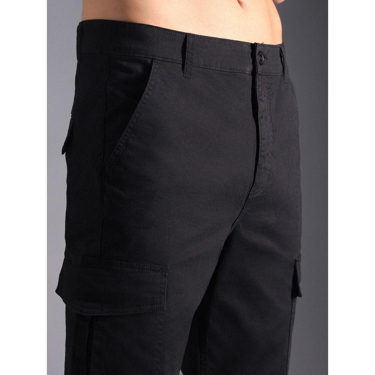 بنطال كارجو بأرجل مستقيمة وخصر متوسط هاي ستار × ستايلي-men-clothing-bottoms-trousersandchinos-trousers-image-3