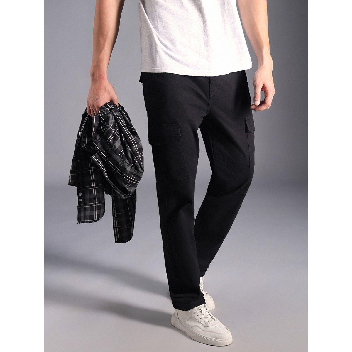 بنطال كارجو بأرجل مستقيمة وخصر متوسط هاي ستار × ستايلي-men-clothing-bottoms-trousersandchinos-trousers-image-4