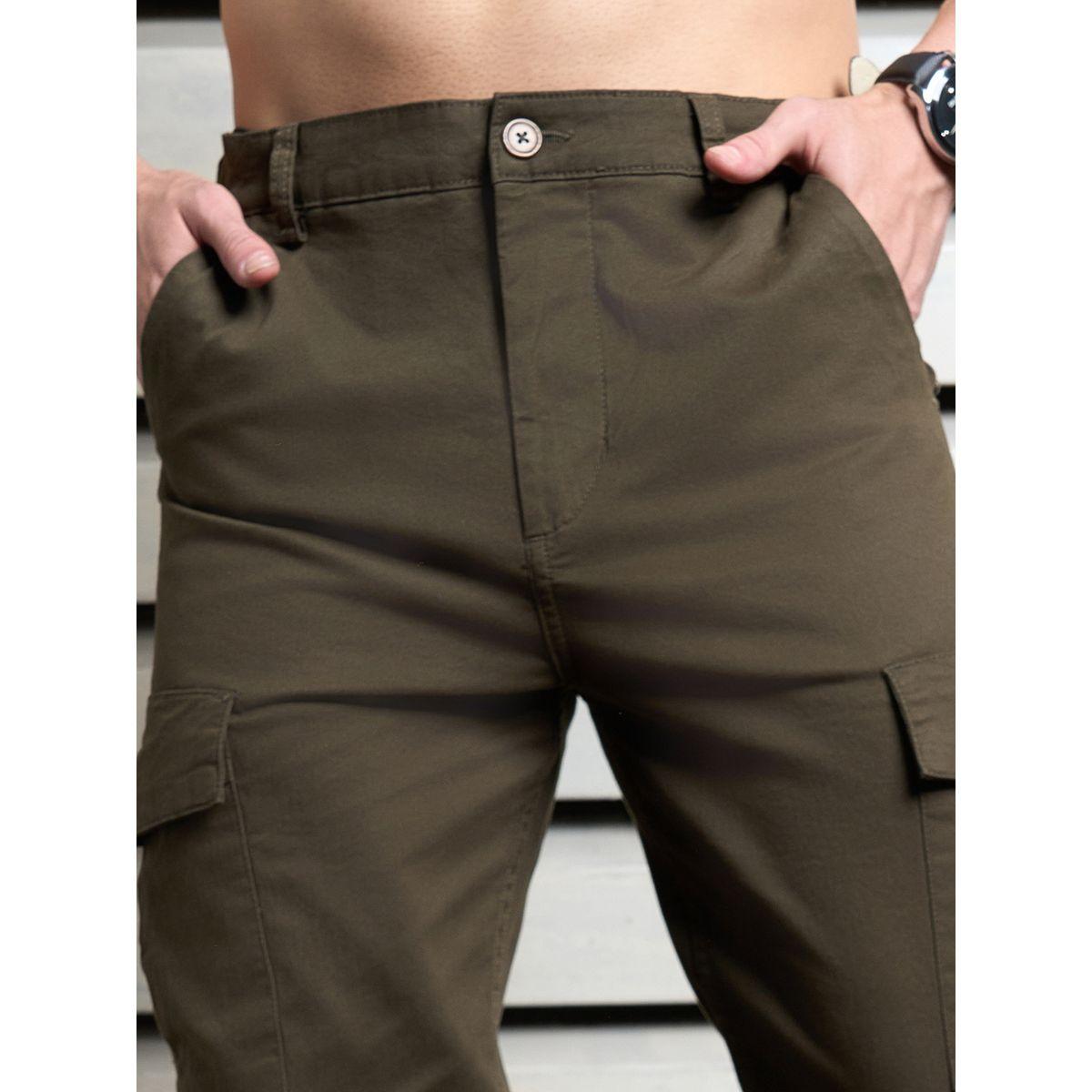 بنطال كارجو بقصة مستقيمة مع خصر متوسط هاي ستار × ستايلي-men-clothing-bottoms-trousersandchinos-trousers-image-3