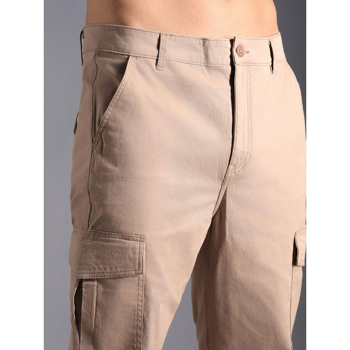 بنطال كارجو بقصة ارجل مستقيمة وخصر متوسط هاي ستار × ستايلي-men-clothing-bottoms-trousersandchinos-trousers-image-3