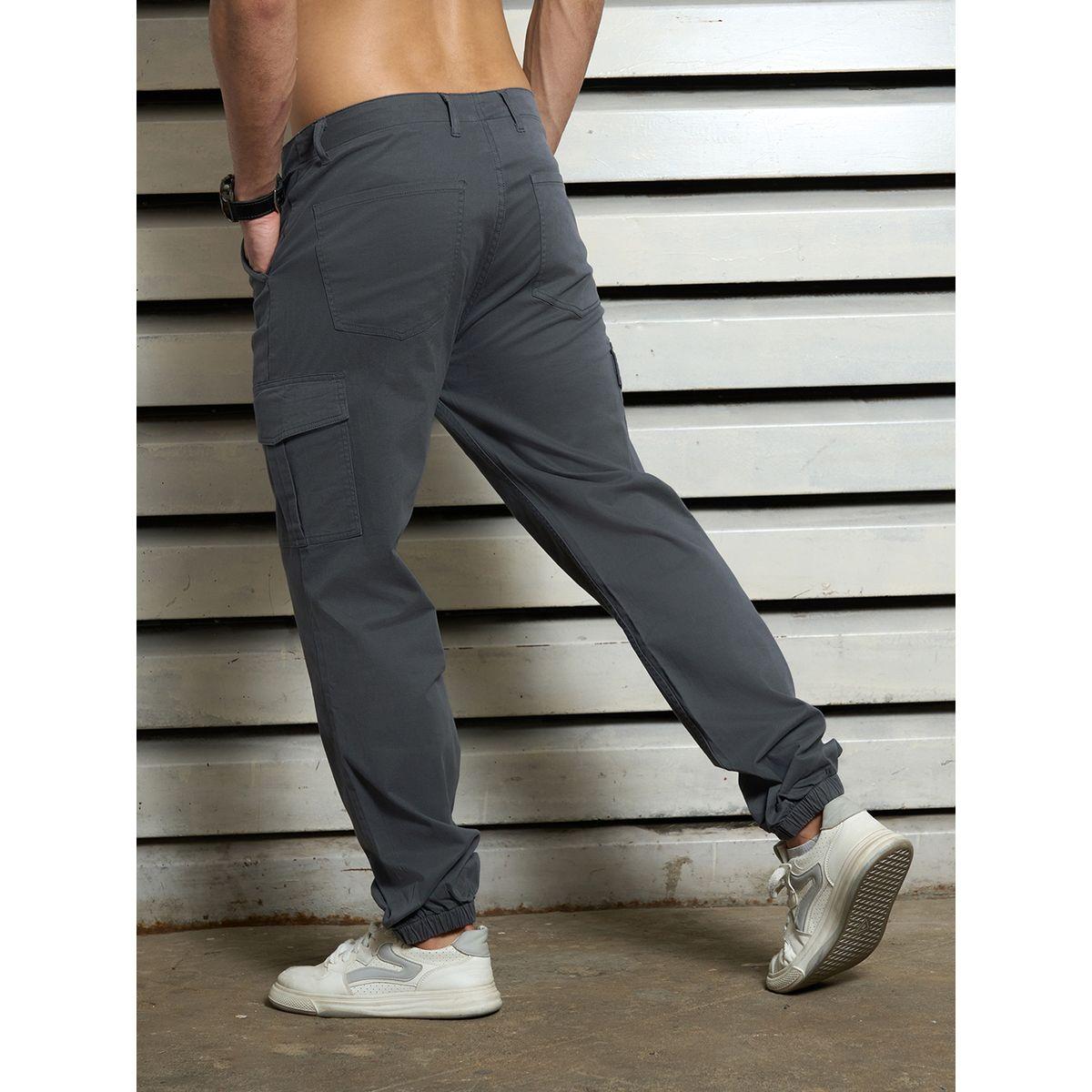 High Star X Styli  Straight Fit Mid Rise Cuffed Cargo Pants-men-clothing-bottoms-joggers-image-2