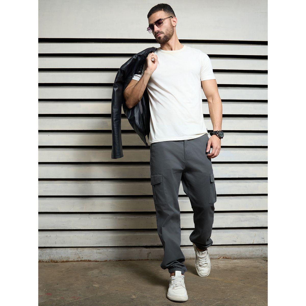 High Star X Styli  Straight Fit Mid Rise Cuffed Cargo Pants-men-clothing-bottoms-joggers-image-4