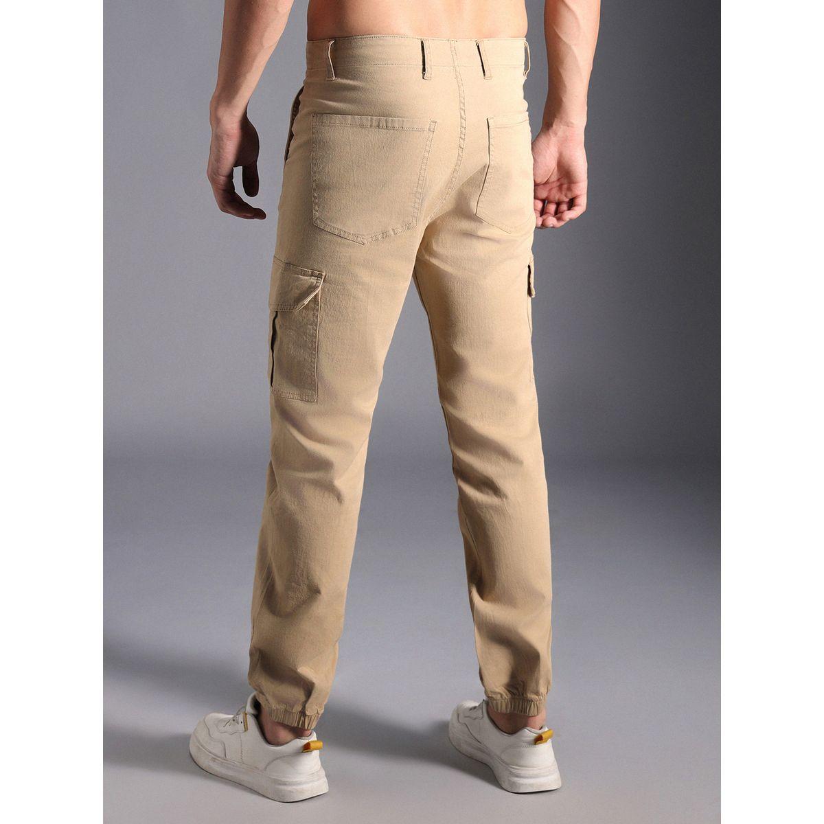 بنطال كارجو بقصة عادية مع حواف باساور هاي ستار × ستايلي-men-clothing-bottoms-joggers-image-2