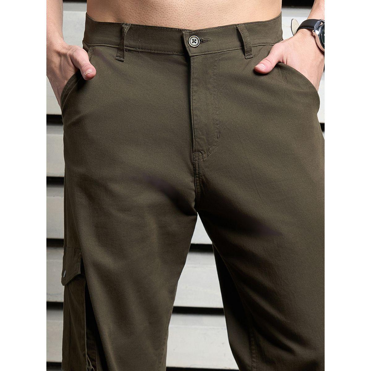 High Star X Styli  Solid Loose Fit Mid Rise Cargo Pants-men-clothing-bottoms-trousersandchinos-trousers-image-3