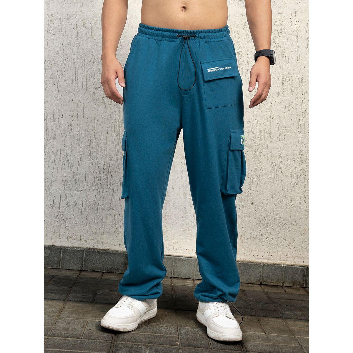 بنطال كارجو بقصة مريحة وجيوب بطيات هابر هولم × ستايلي-men-clothing-bottoms-trousersandchinos-trousers-image-1