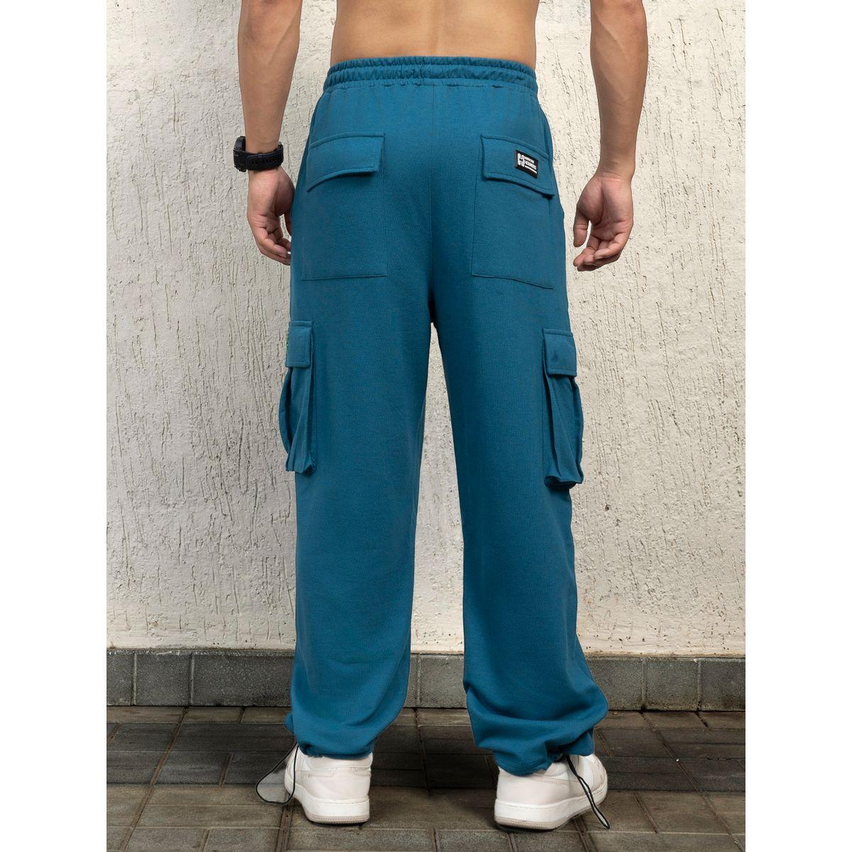 بنطال كارجو بقصة مريحة وجيوب بطيات هابر هولم × ستايلي-men-clothing-bottoms-trousersandchinos-trousers-image-2