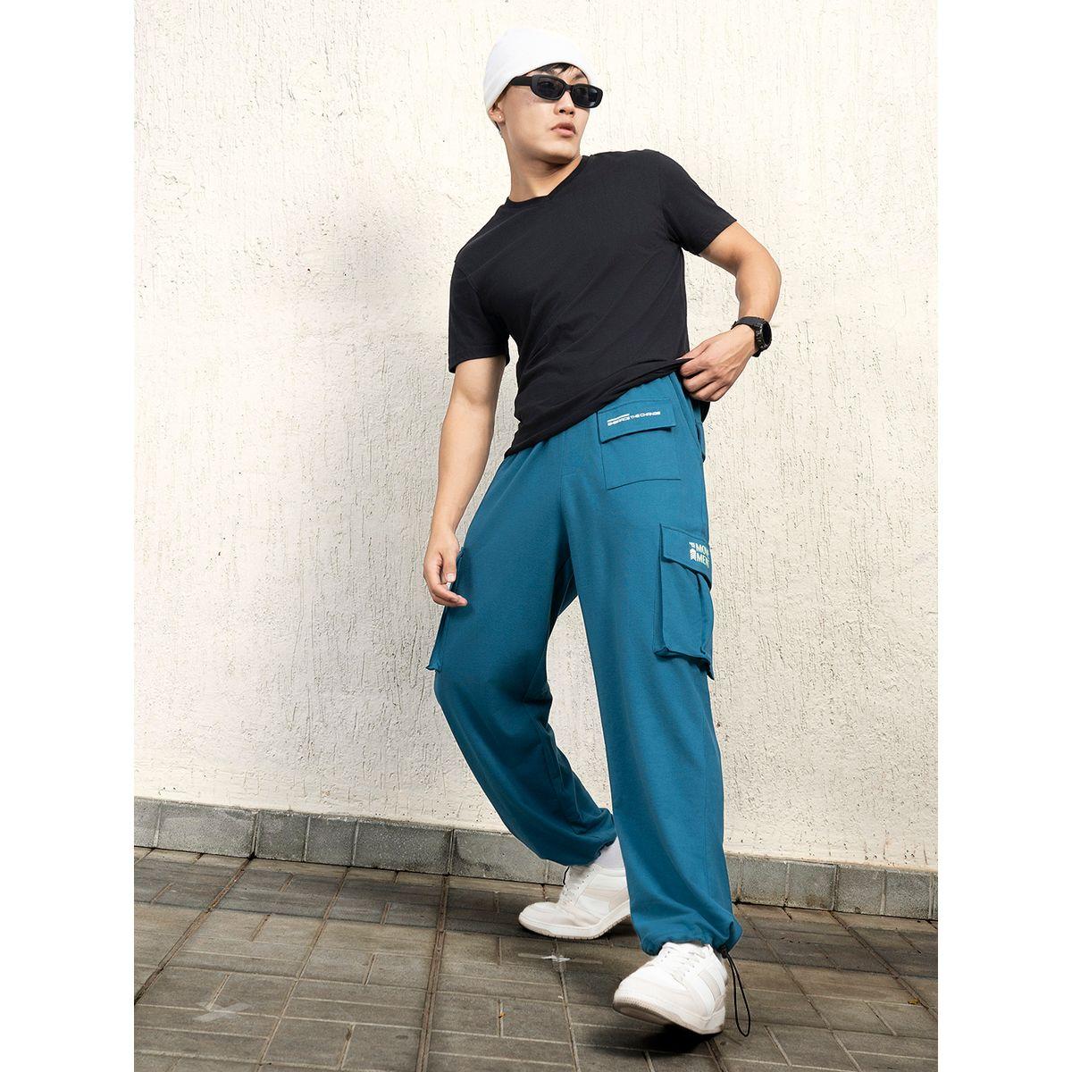 بنطال كارجو بقصة مريحة وجيوب بطيات هابر هولم × ستايلي-men-clothing-bottoms-trousersandchinos-trousers-image-5