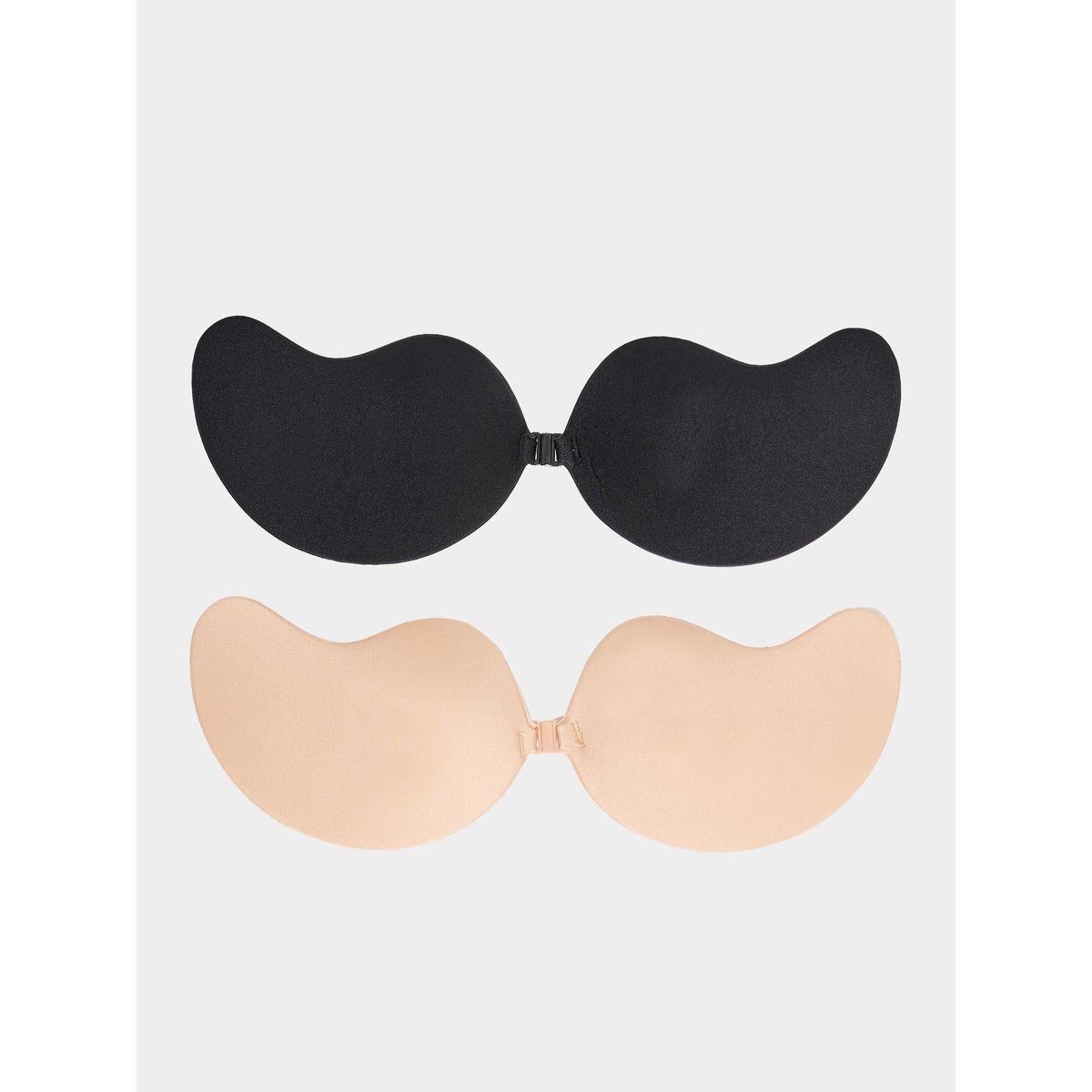 Styli Pack of 2 - Front Closure Curved Shape Stick On Bra-women-clothing-lingerie-lingerieaccessories-image-1