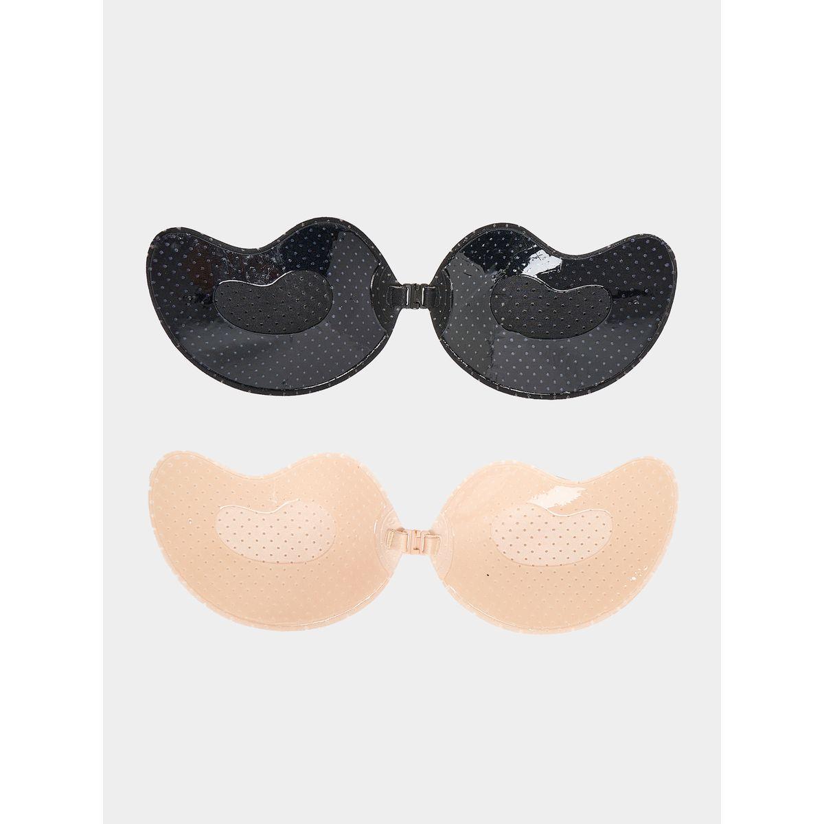Styli Pack of 2 - Front Closure Curved Shape Stick On Bra-women-clothing-lingerie-lingerieaccessories-image-2