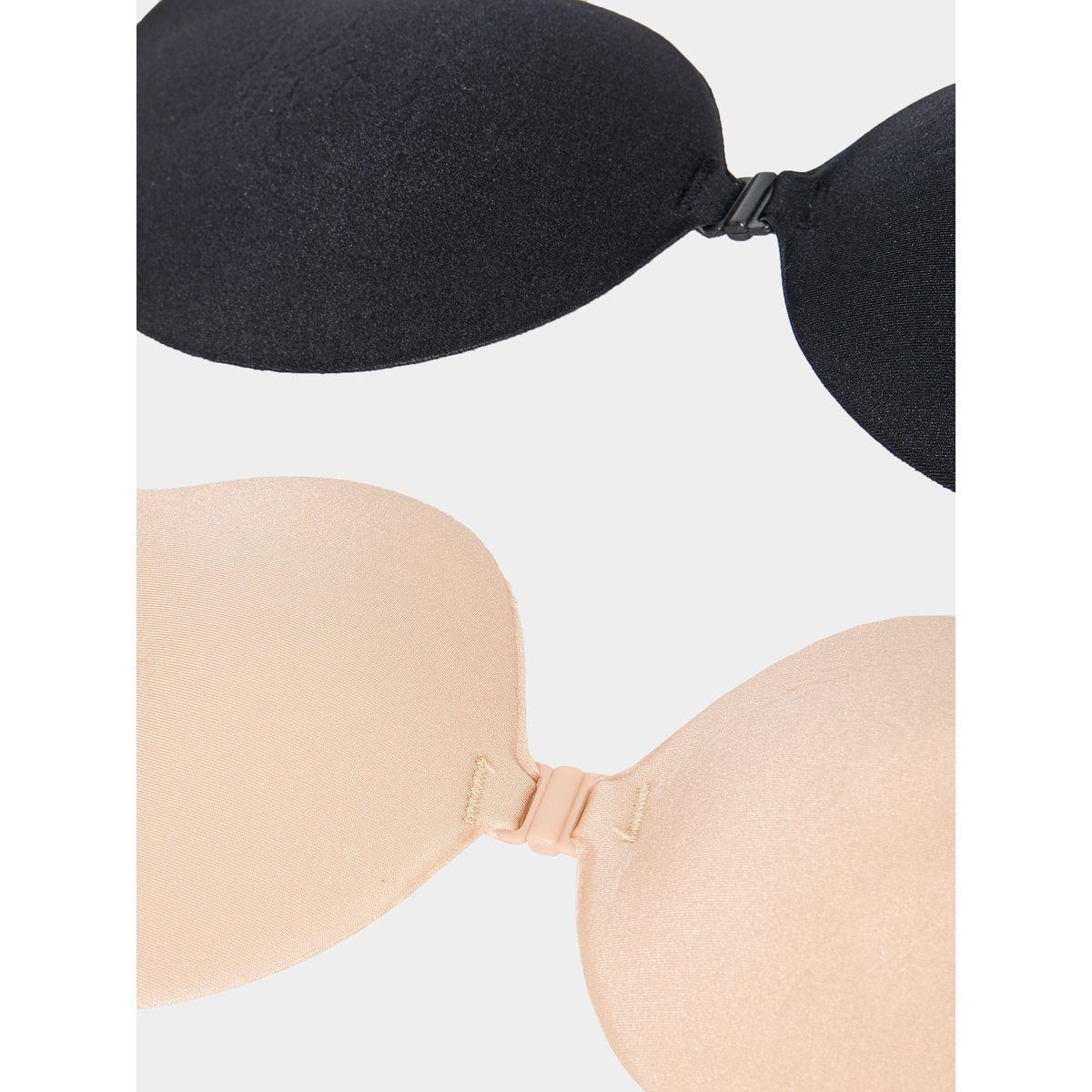 Styli Pack of 2 - Front Closure Curved Shape Stick On Bra-women-clothing-lingerie-lingerieaccessories-image-3