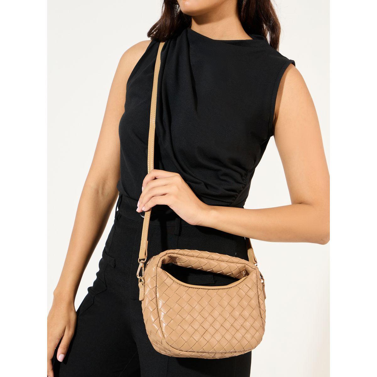 Styli Braided Design Handbag with Adjustable Strap-women-bagsandwallets-handbags-image-3