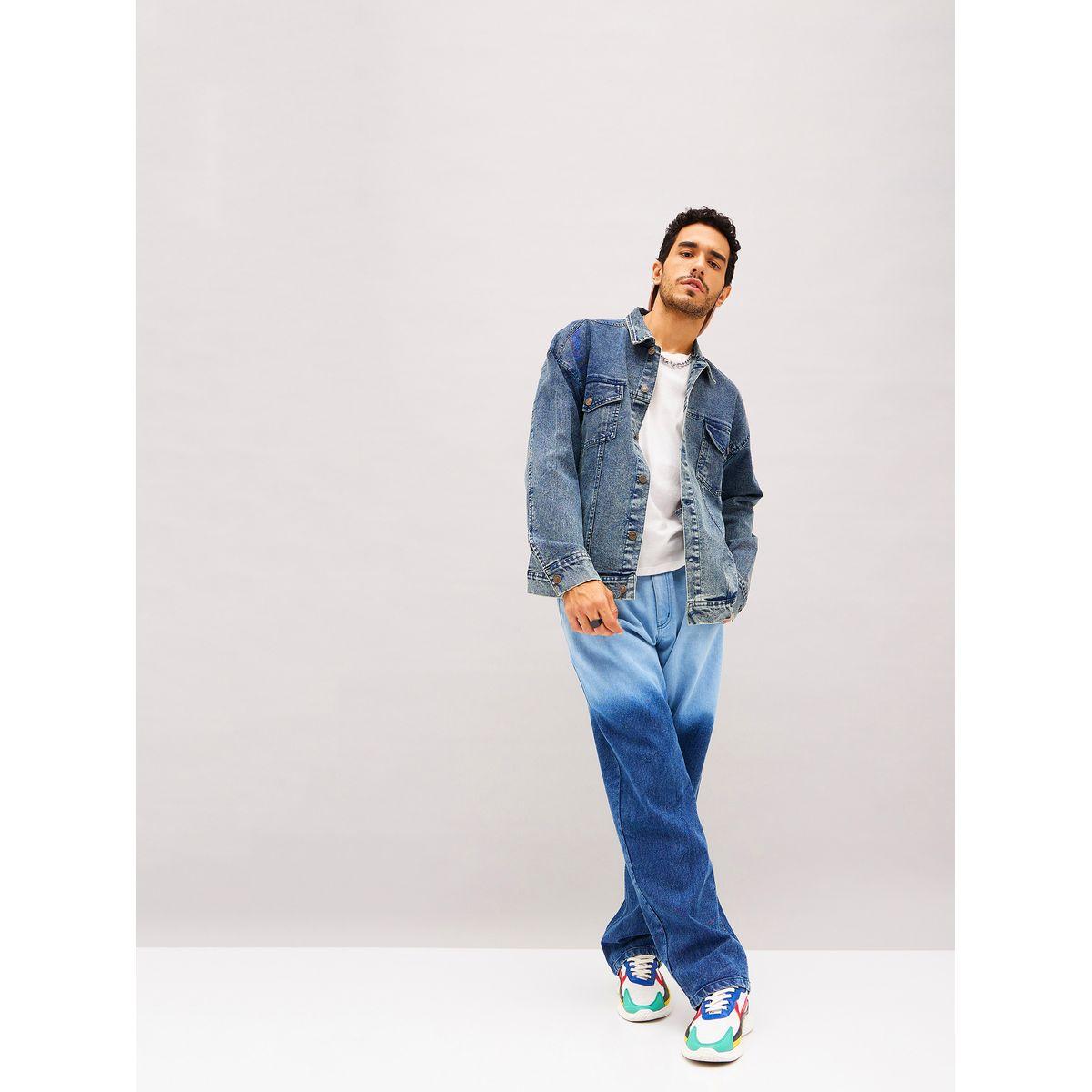جاكيت دنيم بتفاصيل مشطوفة وقصة مريحة ماسكلن ساسافراس × ستايلي-men-clothing-jacketsandblazers-jackets-image-6