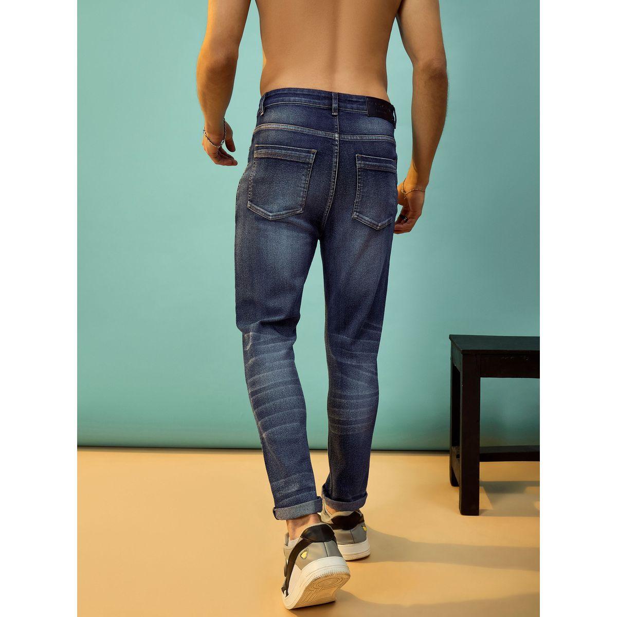 جينز بتفاصيل مشطوفة وقصة سليم فت ماسكلن ساسافراس × ستايلي-men-clothing-bottoms-jeans-image-5