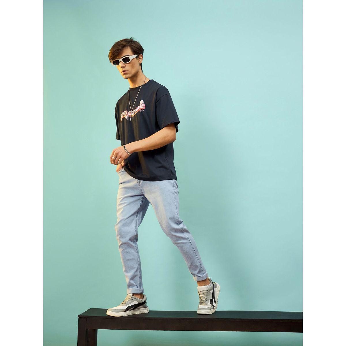 جينز بتفاصيل مشطوفة وقصة سليم فت ماسكلن ساسافراس × ستايلي-men-clothing-bottoms-jeans-image-2