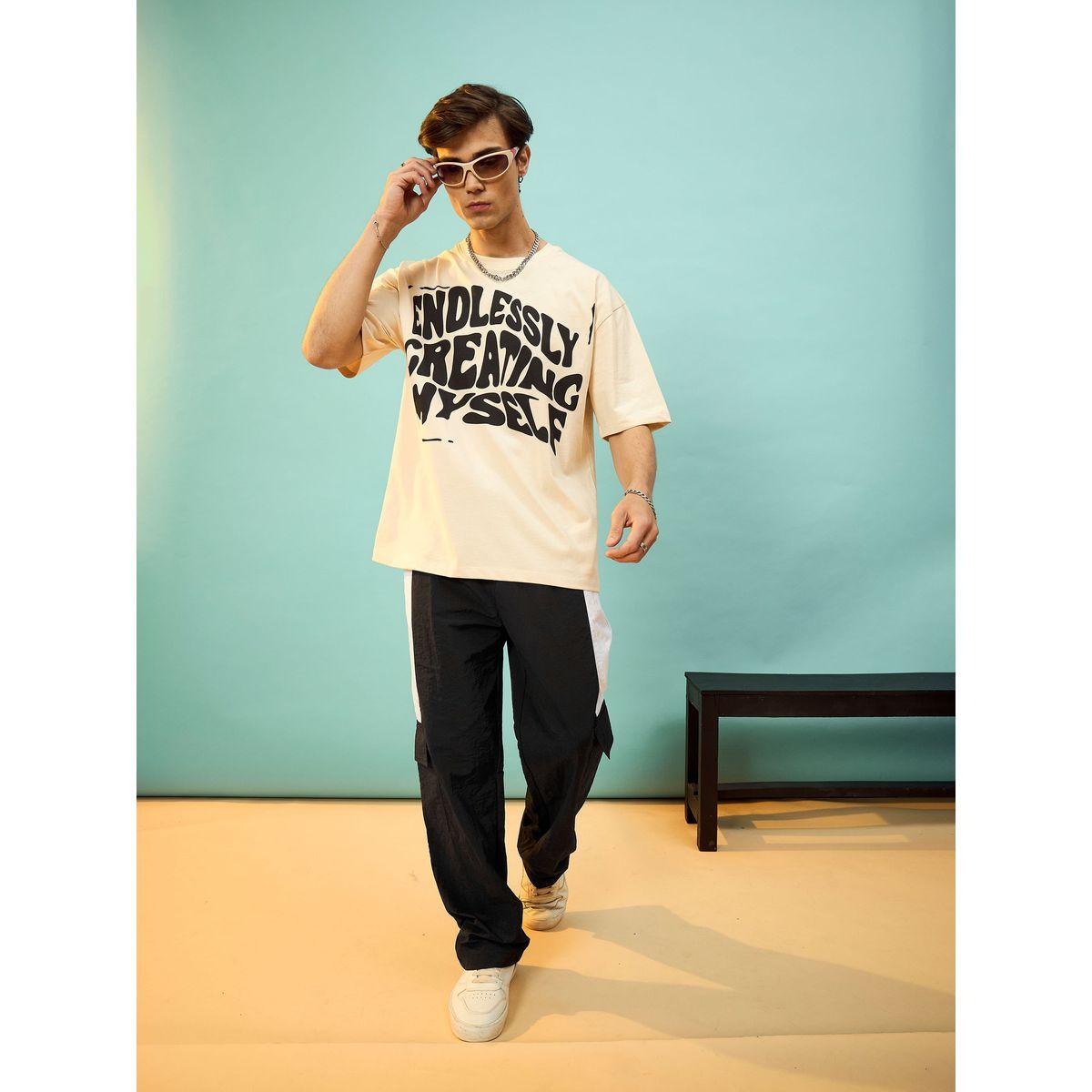 بنطال باراشوت مع جيب بطية وتفاصيل مُتباينة ماسكلن ساسافراس × ستايلي-men-clothing-bottoms-trousersandchinos-trousers-image-2