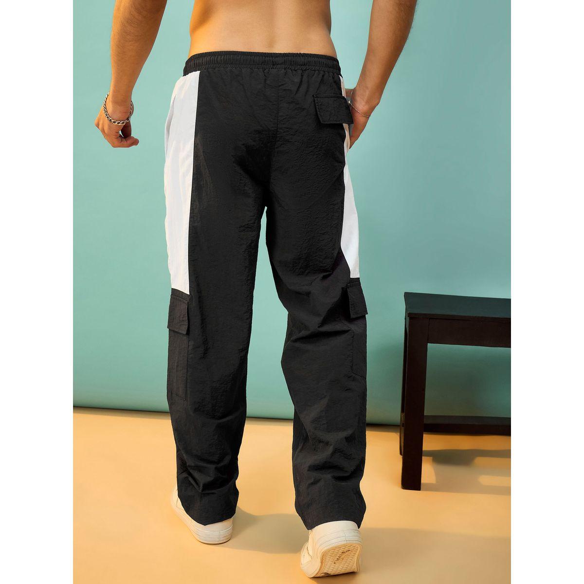 بنطال باراشوت مع جيب بطية وتفاصيل مُتباينة ماسكلن ساسافراس × ستايلي-men-clothing-bottoms-trousersandchinos-trousers-image-5