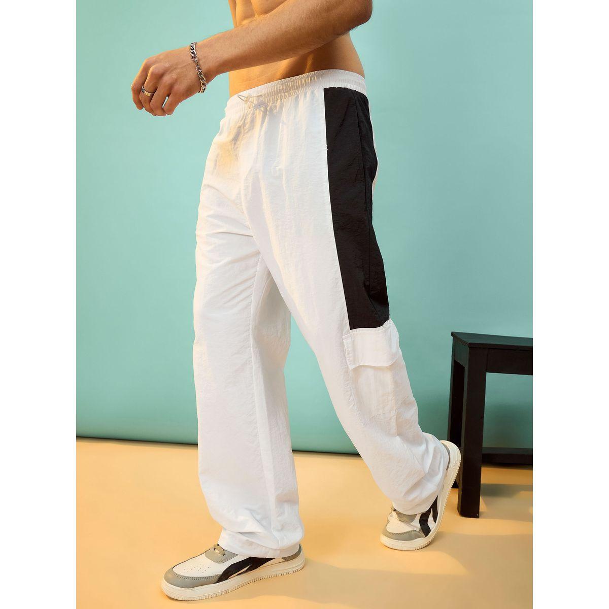 بنطال باراشوت مع جيب بطية وتفاصيل مُتباينة ماسكلن ساسافراس × ستايلي-men-clothing-bottoms-trousersandchinos-trousers-image-3