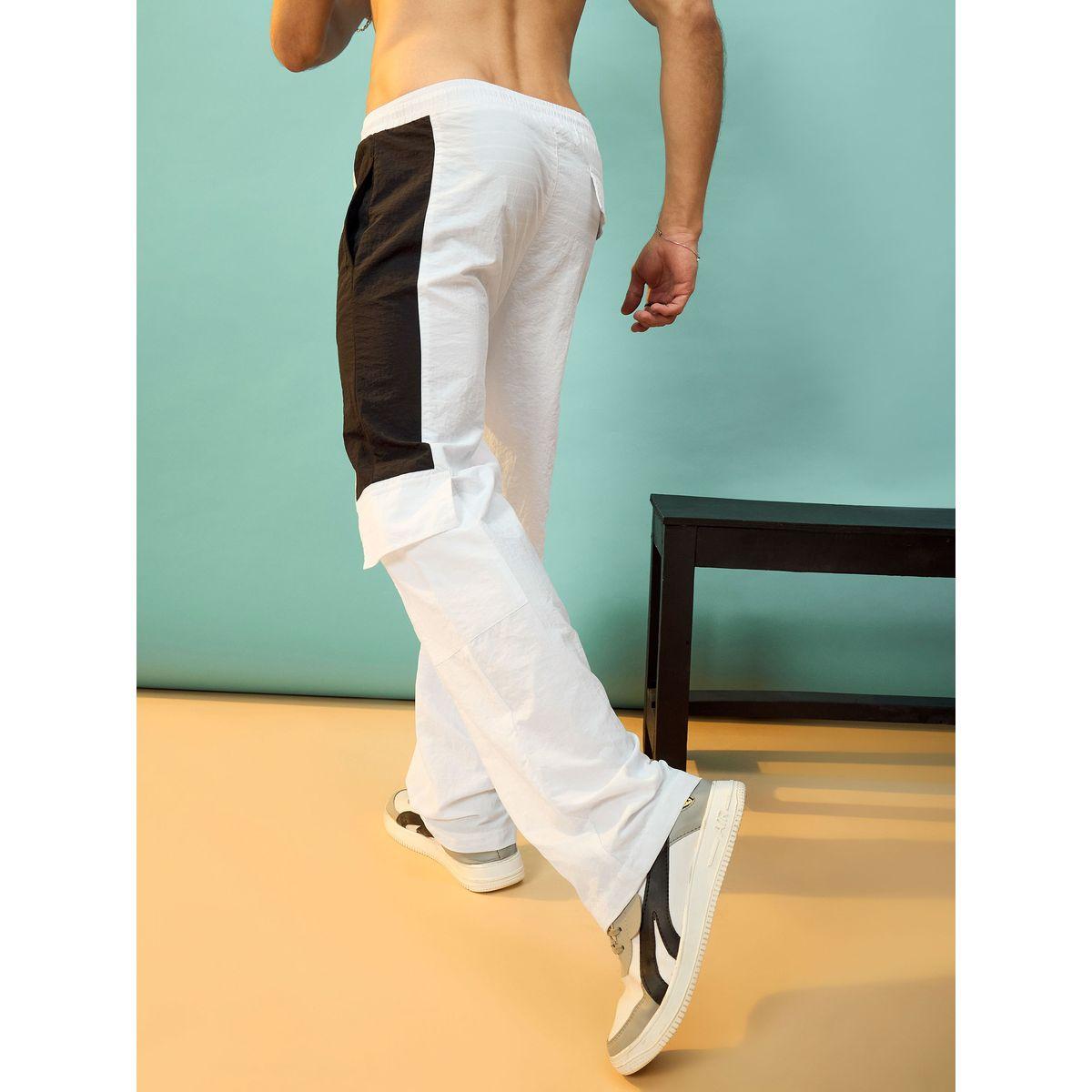 بنطال باراشوت مع جيب بطية وتفاصيل مُتباينة ماسكلن ساسافراس × ستايلي-men-clothing-bottoms-trousersandchinos-trousers-image-5