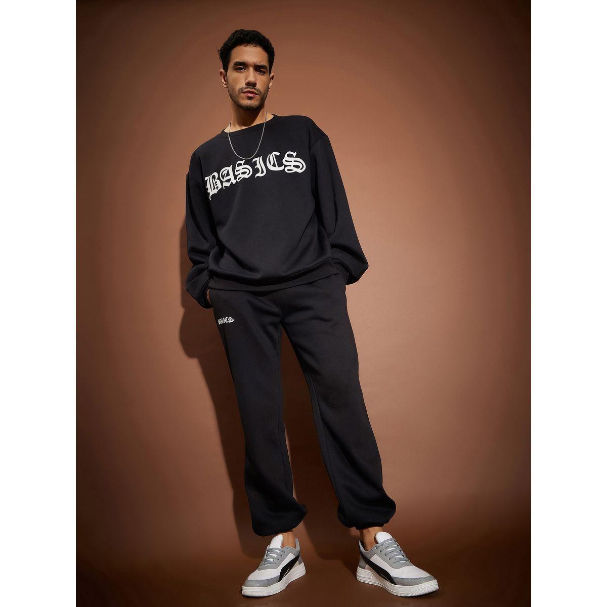 Buy Men s Mascln Sassafras Basic Print Oversized Sweatshirt Joggers Co Ords Online Centrepoint KSA