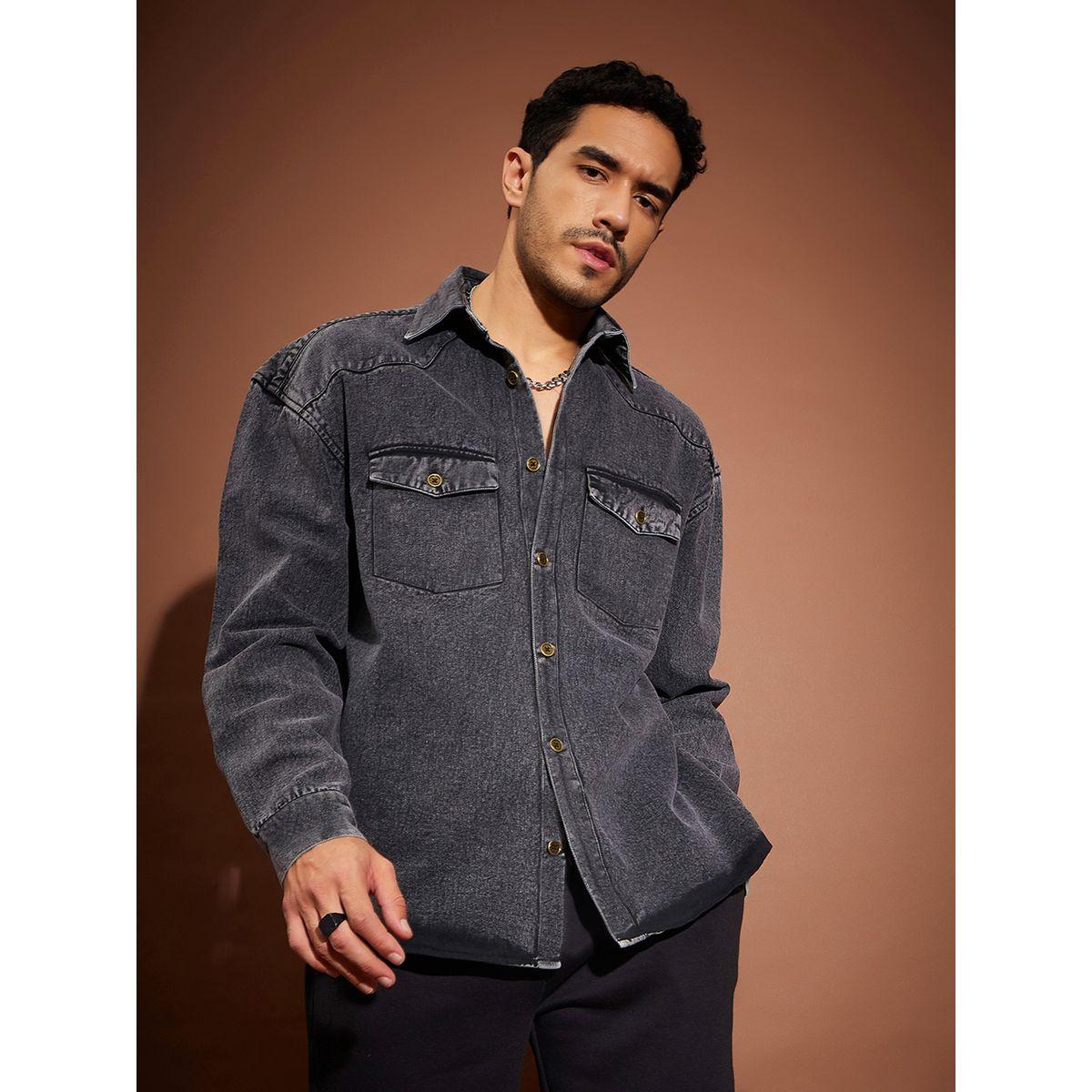 Mascln Sassafras X Styli  Washed Denim Oversized Shirt-men-clothing-shirts-image-1