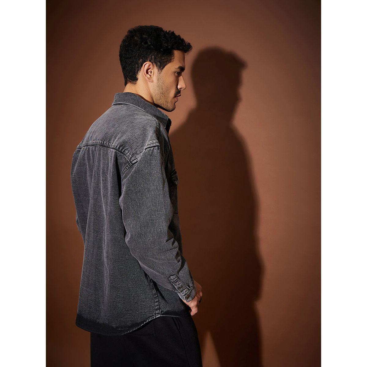 Mascln Sassafras X Styli  Washed Denim Oversized Shirt-men-clothing-shirts-image-5
