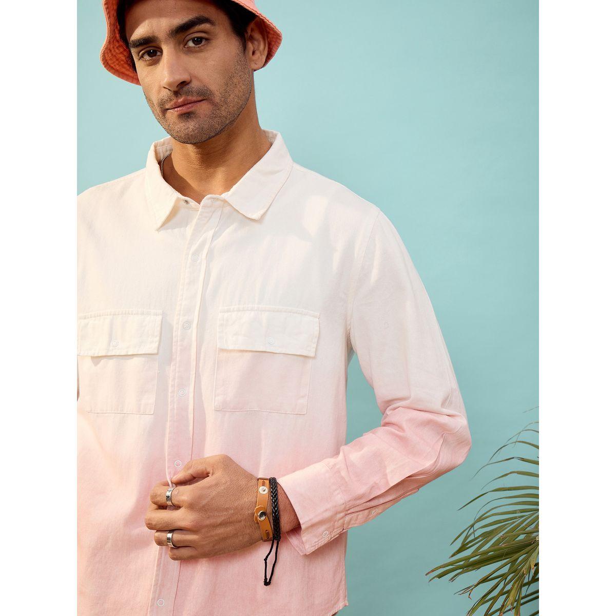 Mascln Sassafras X Styli  Ombre Regular Fit Shirt with Flap Pocket-men-clothing-shirts-image-4