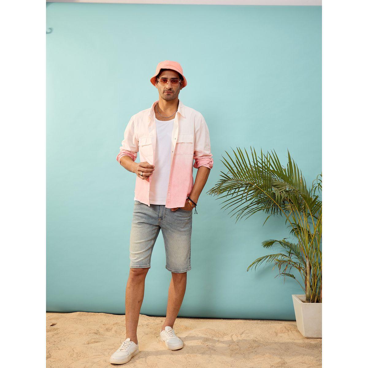 Mascln Sassafras X Styli  Ombre Regular Fit Shirt with Flap Pocket-men-clothing-shirts-image-6