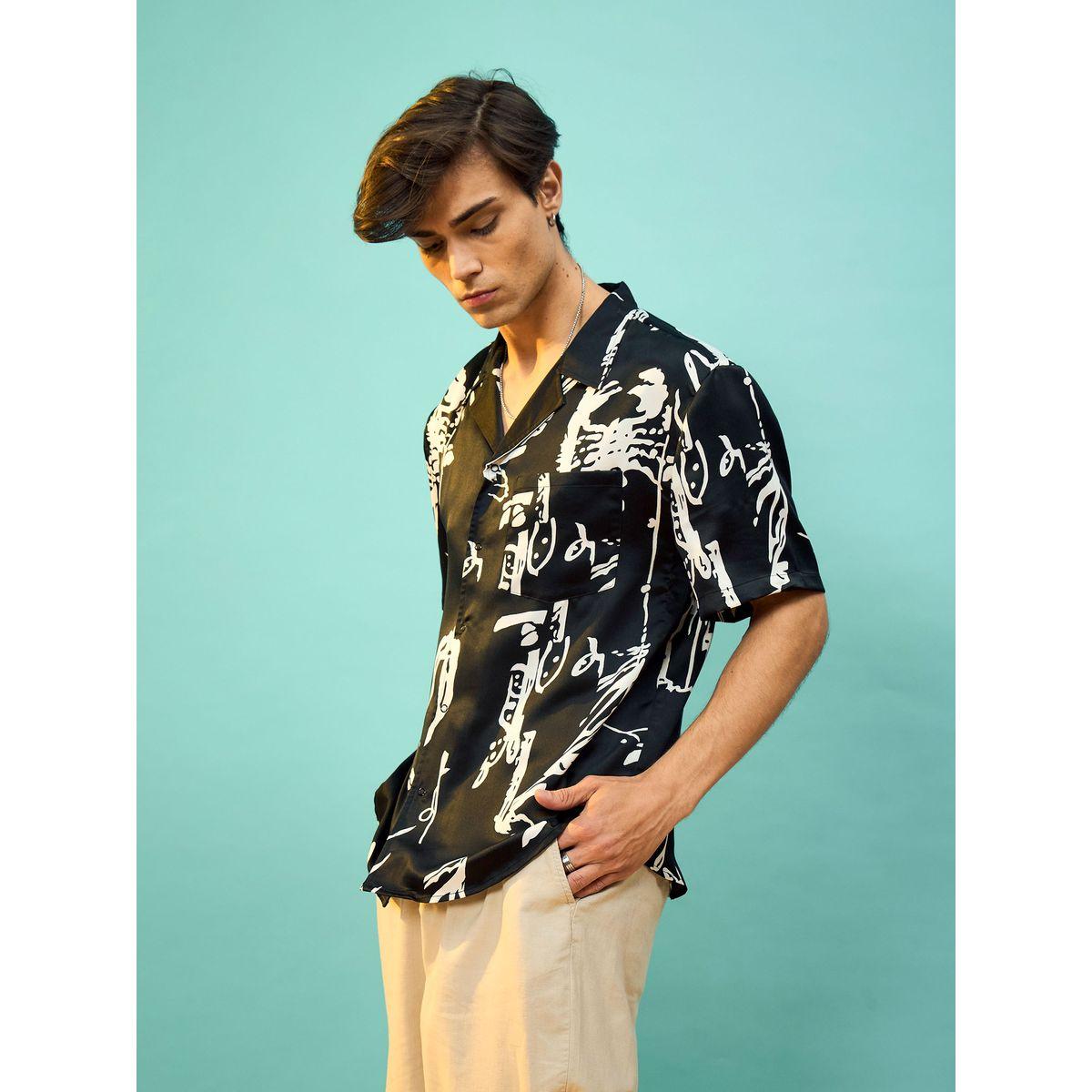Mascln Sassafras X Styli  Satin Graphic Print Relaxed Fit Shirt-men-clothing-shirts-image-3