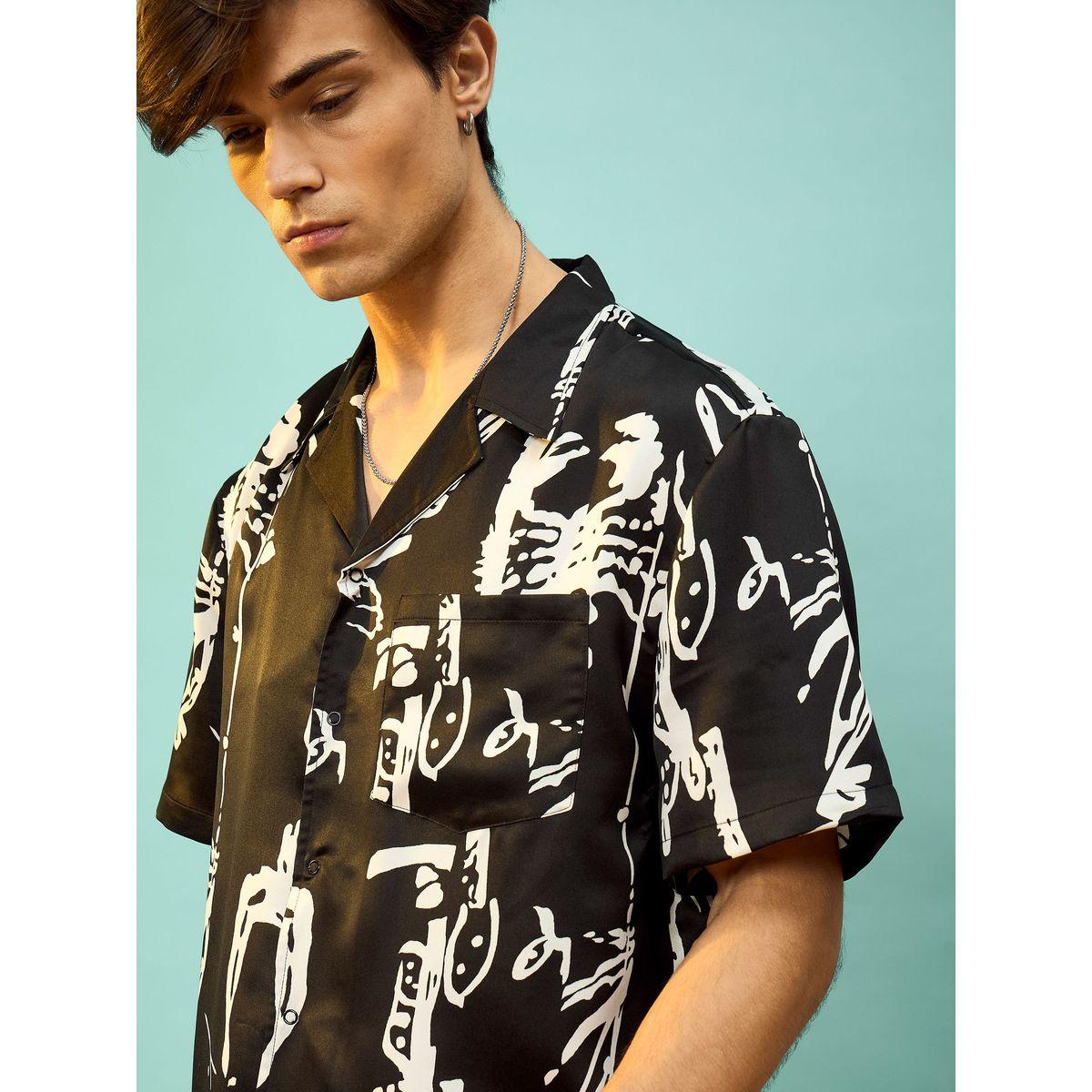 Mascln Sassafras X Styli  Satin Graphic Print Relaxed Fit Shirt-men-clothing-shirts-image-4