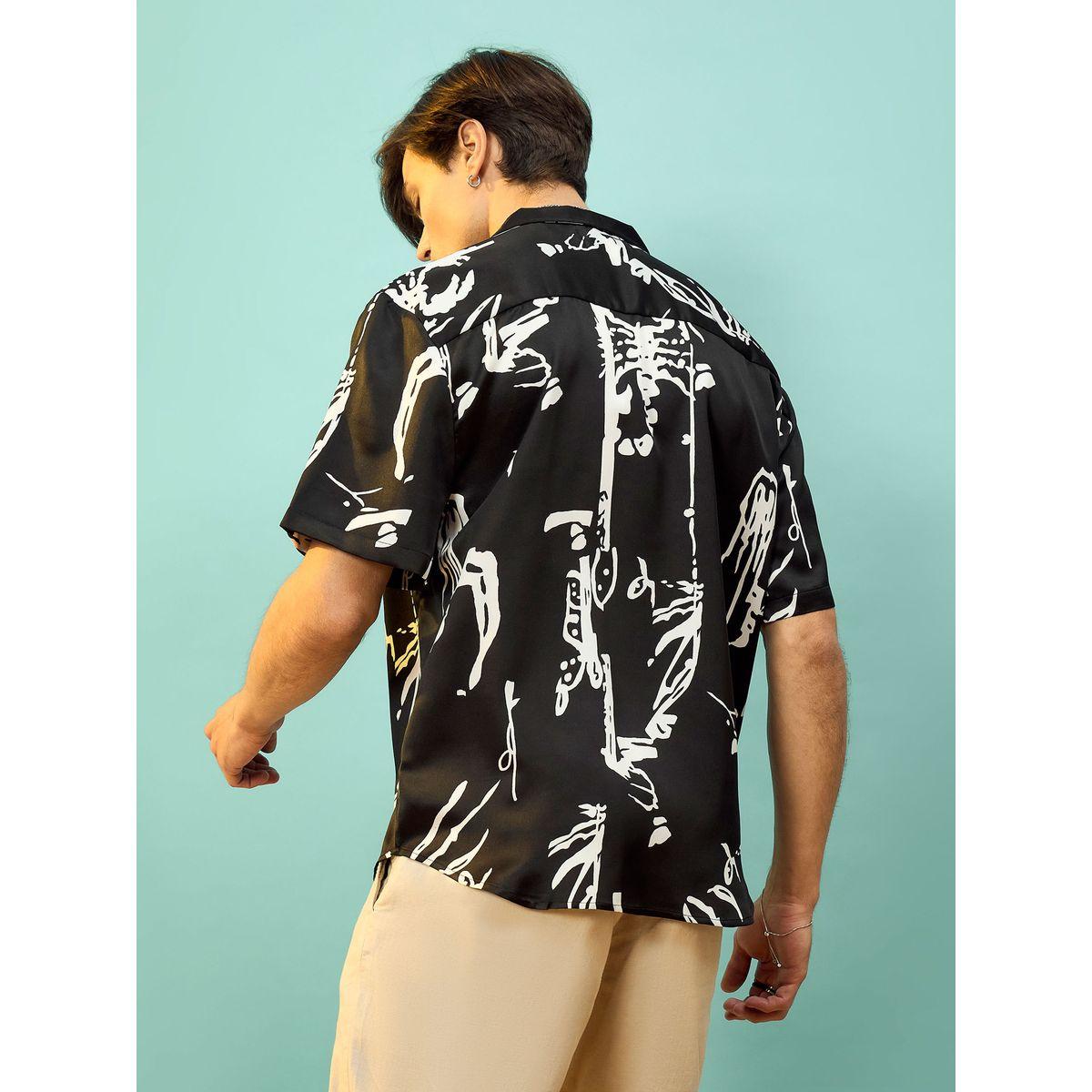 Mascln Sassafras X Styli  Satin Graphic Print Relaxed Fit Shirt-men-clothing-shirts-image-5
