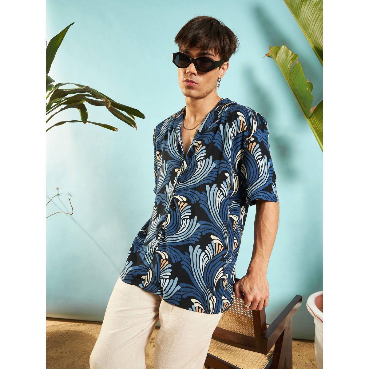 Mascln Sassafras X Styli  Abstract Print Relaxed Fit Shirt-men-clothing-shirts-image-2