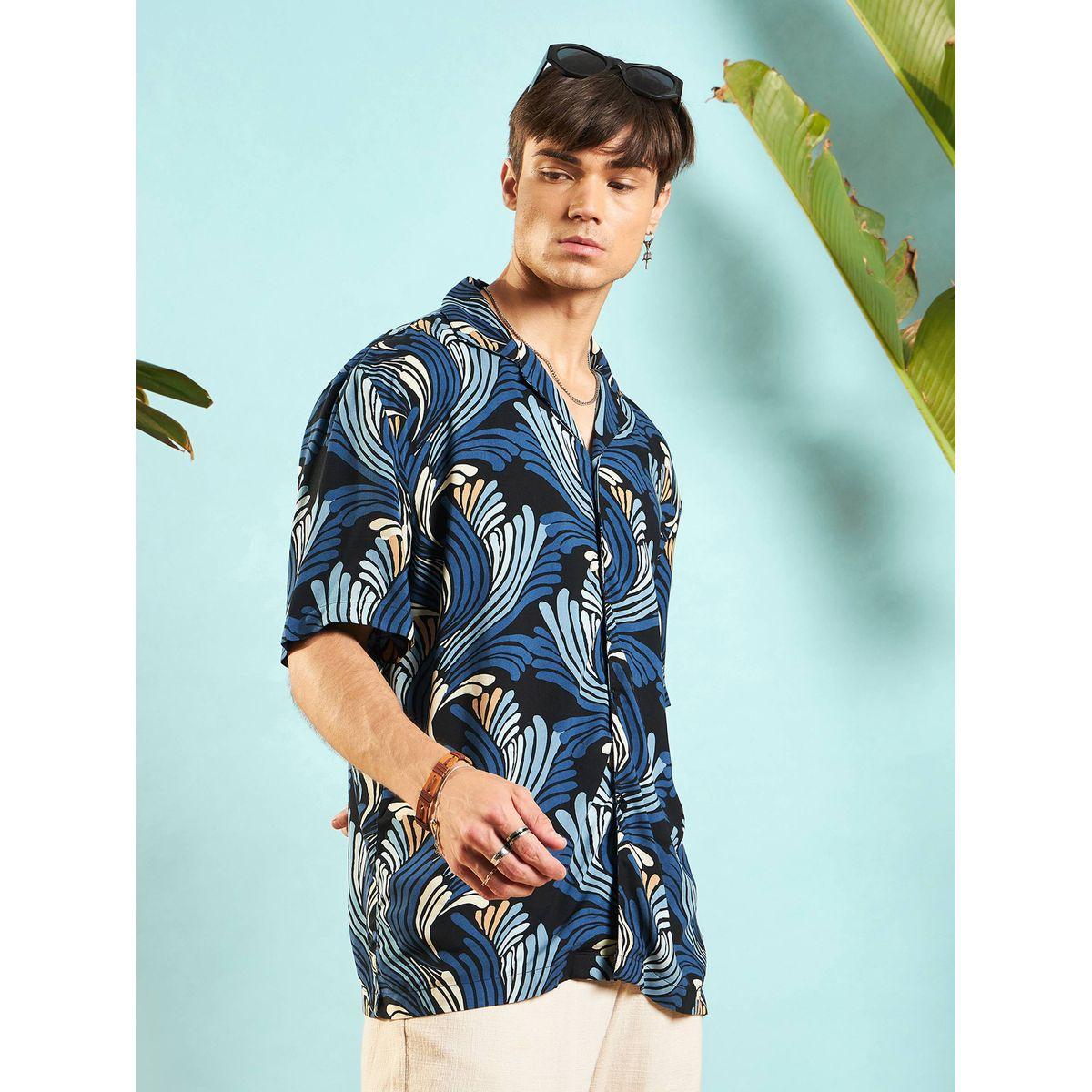 Mascln Sassafras X Styli  Abstract Print Relaxed Fit Shirt-men-clothing-shirts-image-3