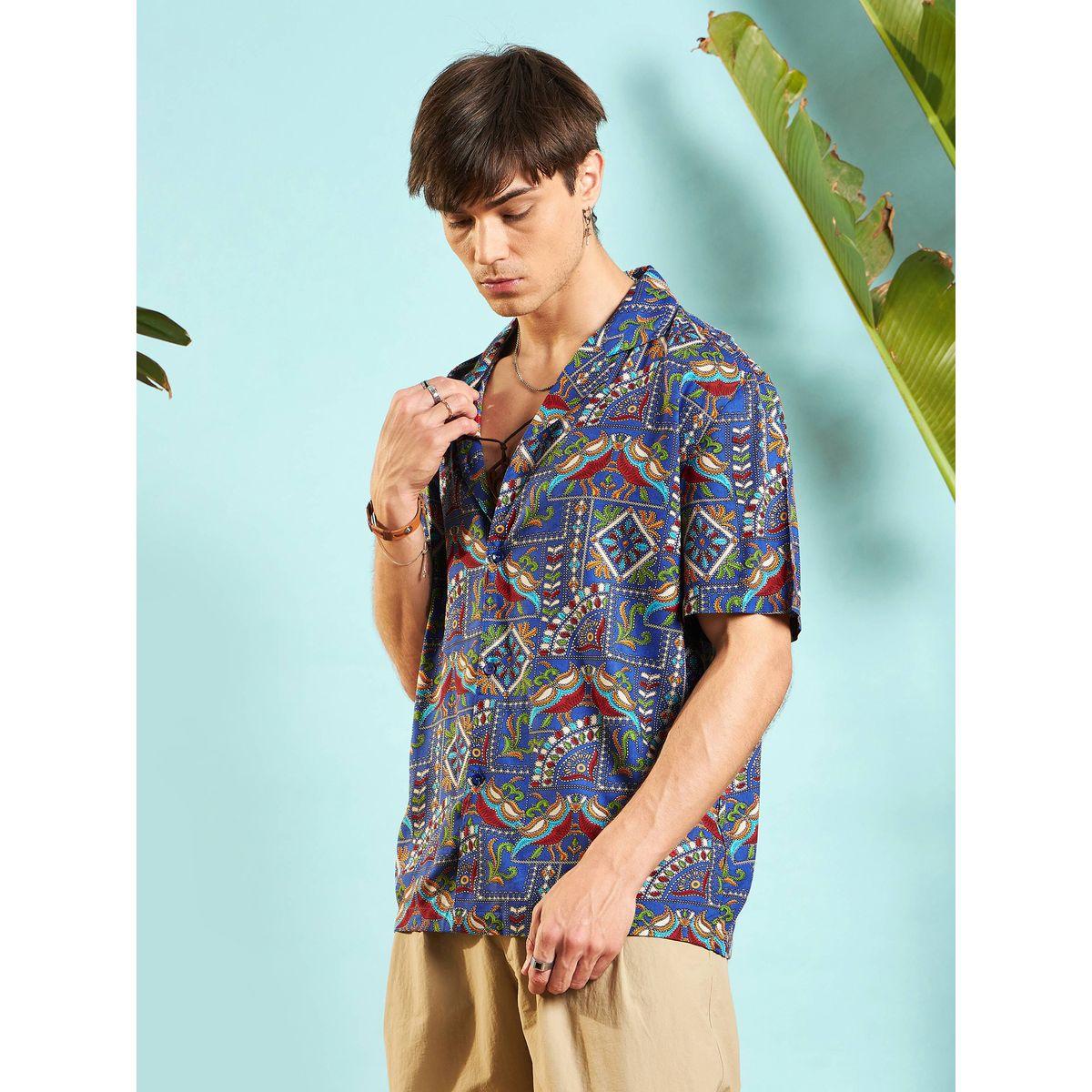 Mascln Sassafras X Styli  Ethnic Print Relaxed Fit Shirt-men-clothing-shirts-image-3
