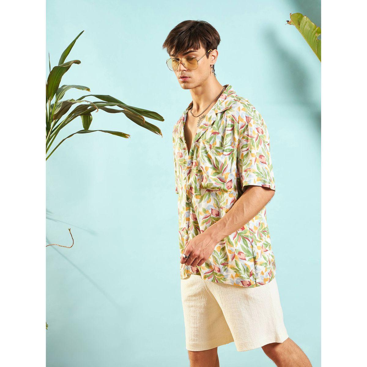 Mascln Sassafras X Styli  Tropical Print Relaxed Fit Shirt-men-clothing-shirts-image-3