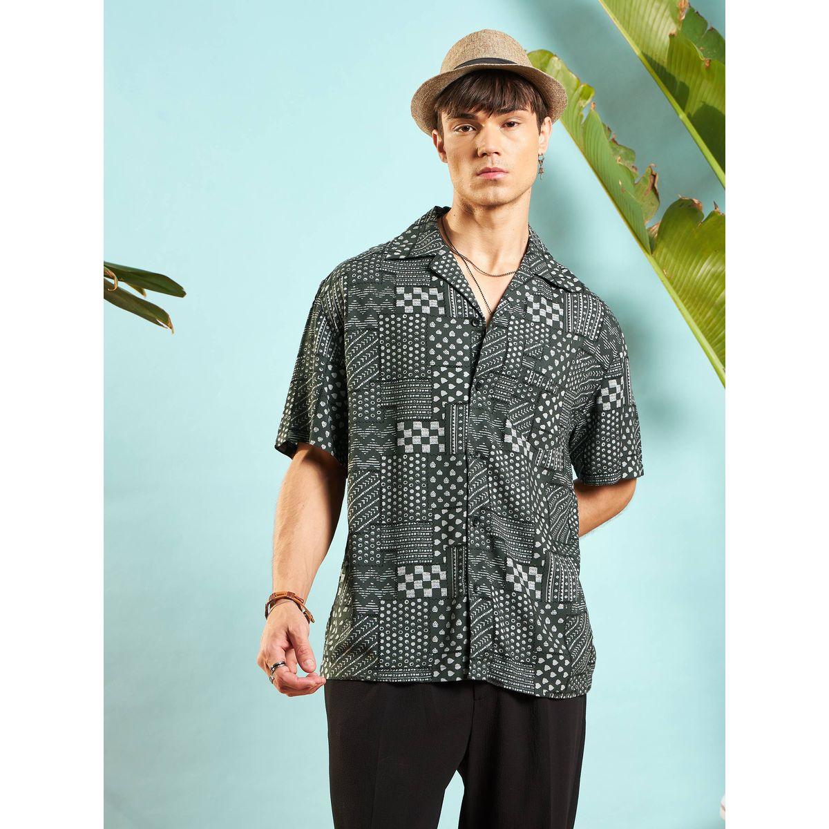 Mascln Sassafras X Styli  Patchwork Print Relaxed Fit Shirt-men-clothing-shirts-image-6