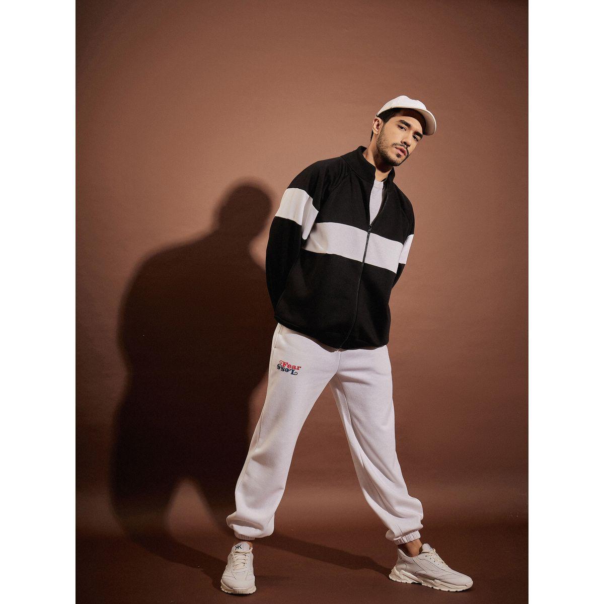 سويت شيرت فضفاض بنمط كتل الالوان ماسكلن ساسافراس × ستايلي-men-winterwear-hoodiesandsweatshirts-image-2