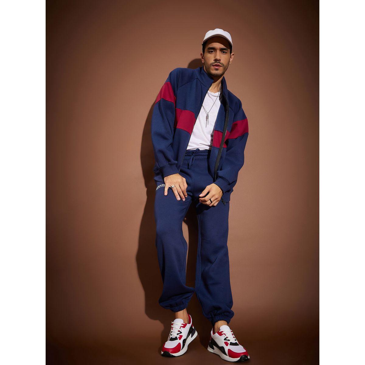 Mascln Sassafras X Styli  Color Block Zip Through Oversized Sweatshirt-men-winterwear-hoodiesandsweatshirts-image-2