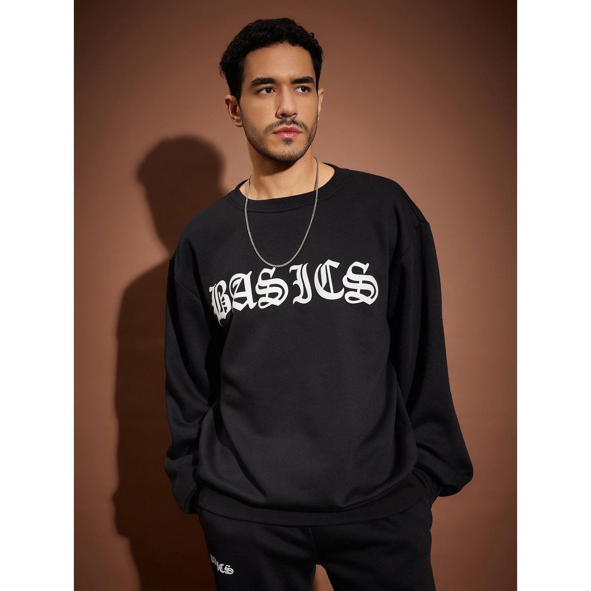 سويت شيرت فضفاض بطبعة كتابة ماسكلن ساسافراس × ستايلي-men-winterwear-hoodiesandsweatshirts-image-1