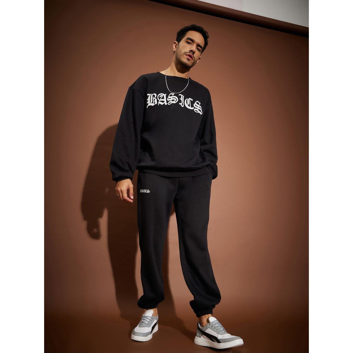 سويت شيرت فضفاض بطبعة كتابة ماسكلن ساسافراس × ستايلي-men-winterwear-hoodiesandsweatshirts-image-3