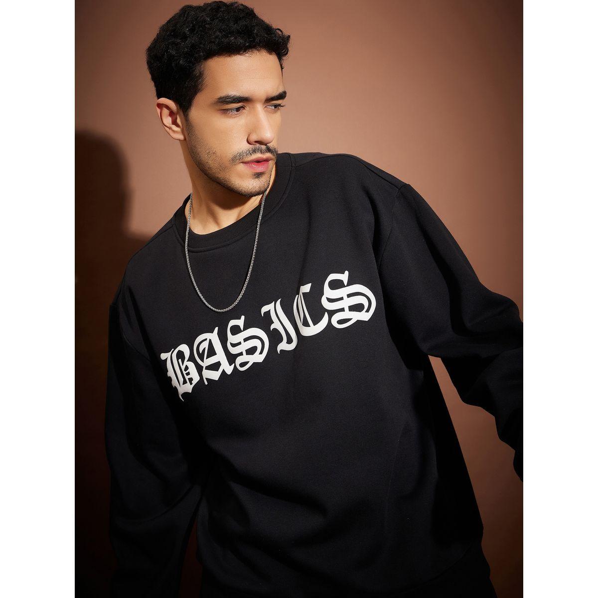 سويت شيرت فضفاض بطبعة كتابة ماسكلن ساسافراس × ستايلي-men-winterwear-hoodiesandsweatshirts-image-4