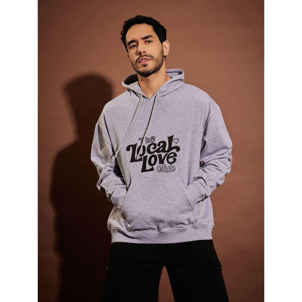 هودي فضفاض مطبع بطبعة كتابة ماسكلن ساسافراس × ستايلي-men-winterwear-hoodiesandsweatshirts-image-1