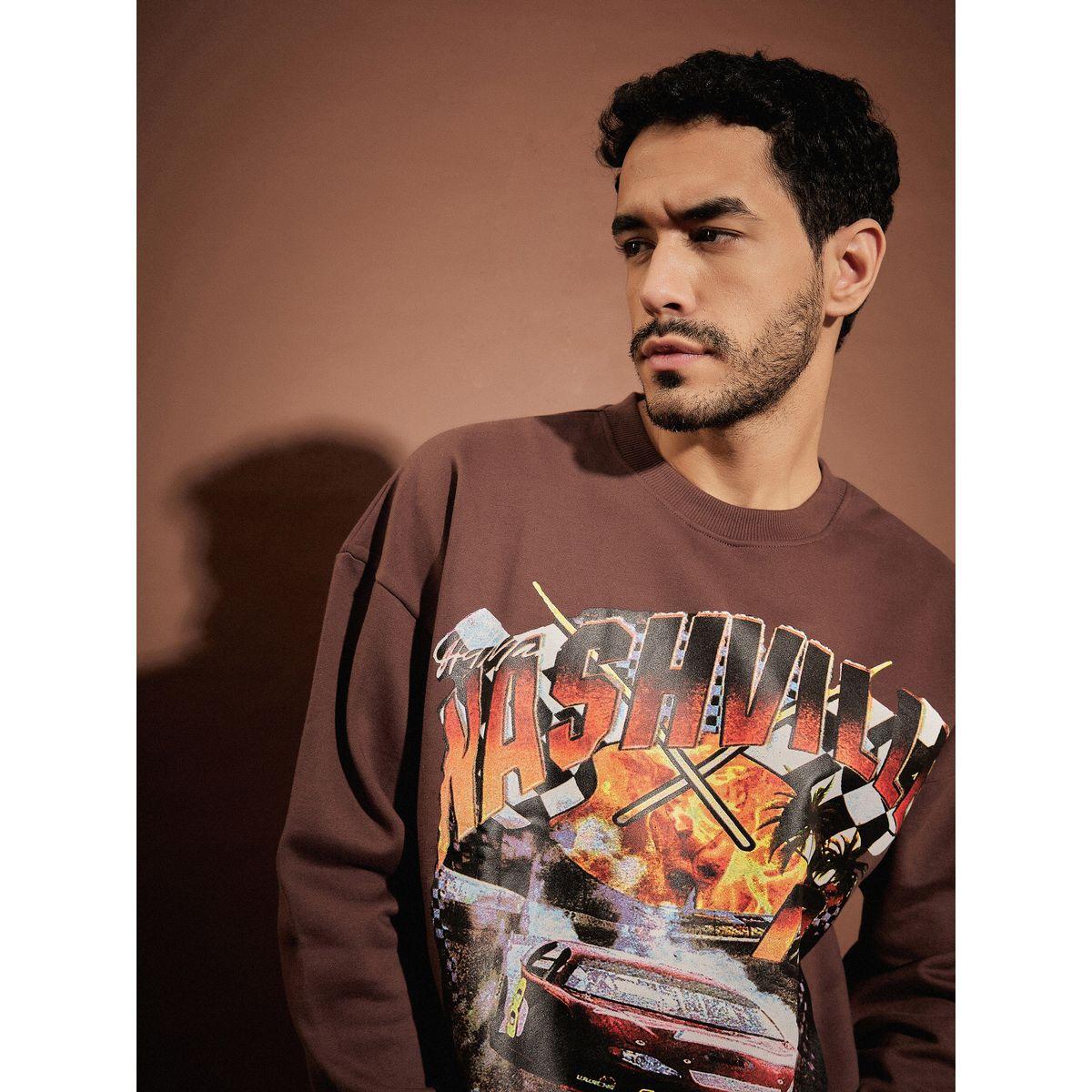 Mascln Sassafras X Styli  Nashville Graphic Print Oversized Sweatshirt-men-winterwear-hoodiesandsweatshirts-image-4