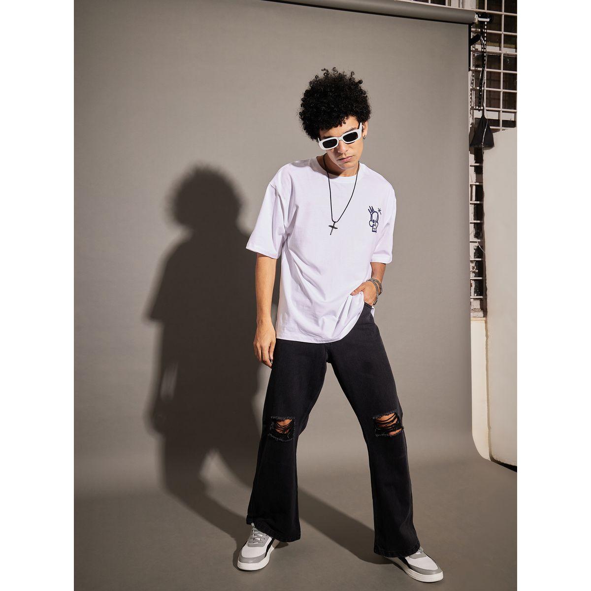 تيشيرت فضفاض مطبع بطبعة جرافيك ماسكلن ساسافراس × ستايلي-men-clothing-tshirtsandpolos-tshirts-image-5