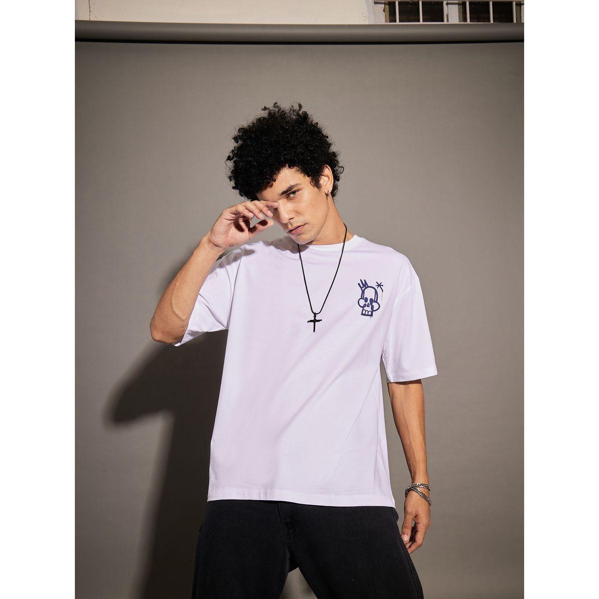 تيشيرت فضفاض مطبع بطبعة جرافيك ماسكلن ساسافراس × ستايلي-men-clothing-tshirtsandpolos-tshirts-image-7